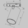 Трековый светильник MAYTONI FOCUS LED LEVITY TR187-1-5W2.7K-M-BBS