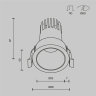 Встраиваемый светильник MAYTONI DIP DL116-10W-4K-W